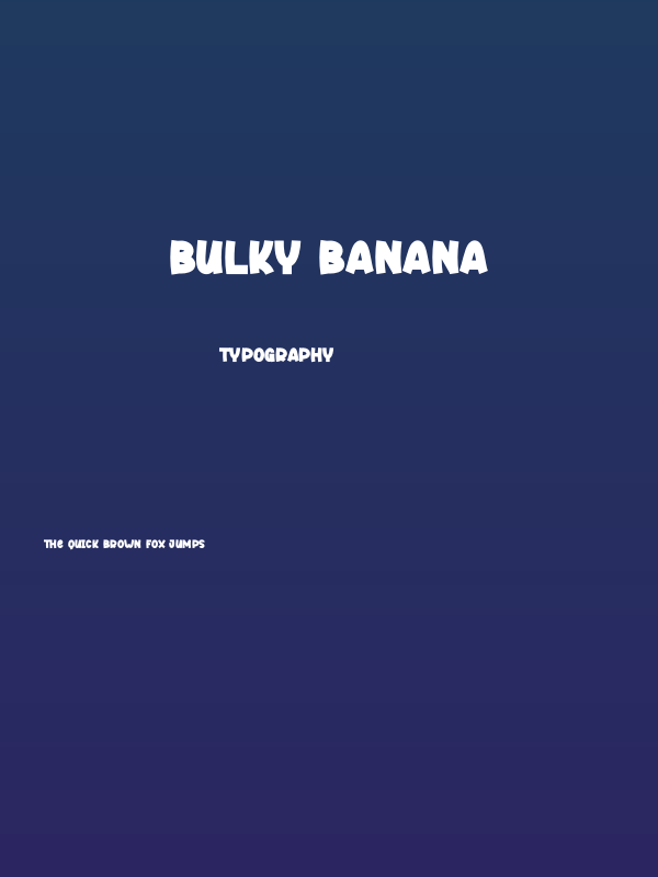 Bulky Banana Poster