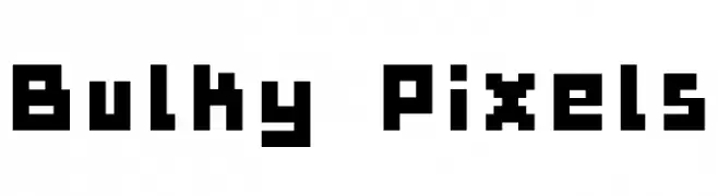 Bulky Pixels  Fuentes Gratis Descargar
