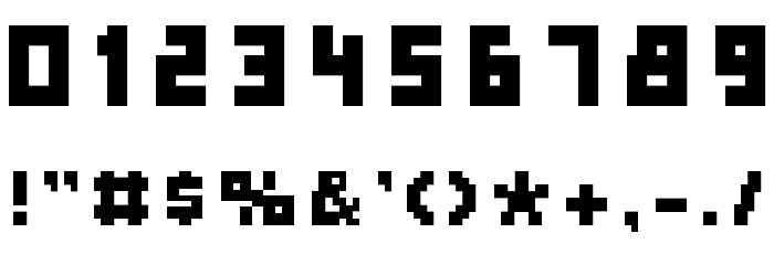 Bulky Pixels Font OTHER CHARS