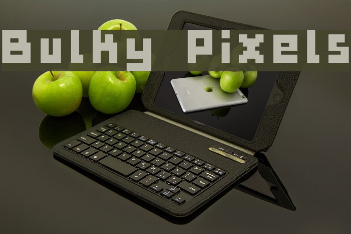 Bulky Pixels Font examples
