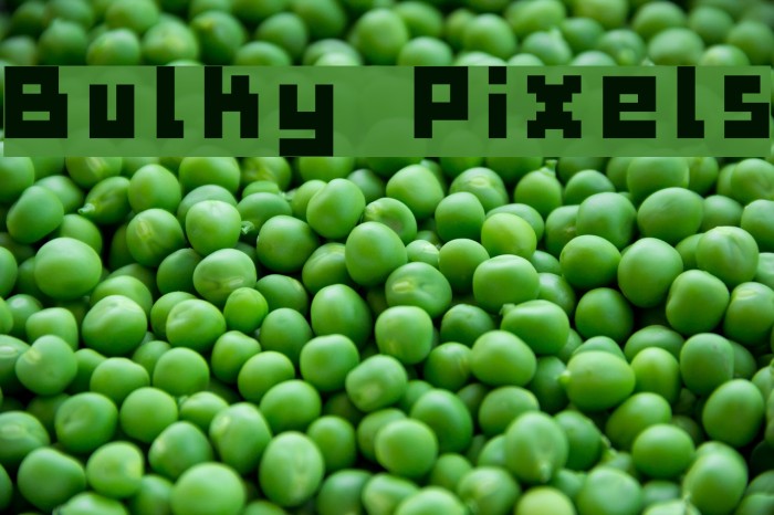 Bulky Pixels Font examples