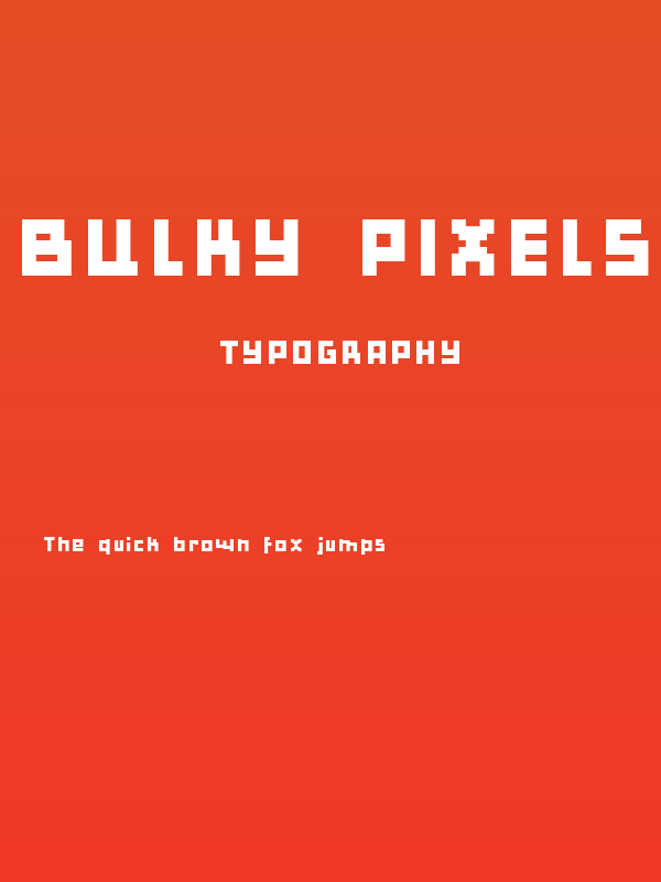 Bulky Pixels Poster