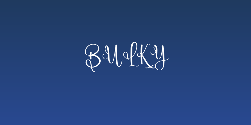 Bulky Social Header