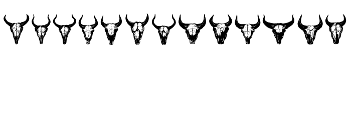 Bull Skulls Regular Font Litere mici