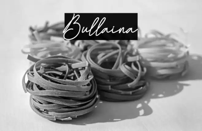 Bullaina Font examples