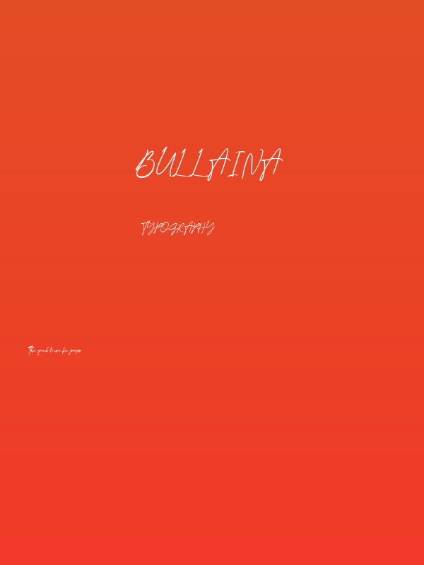 Bullaina Poster