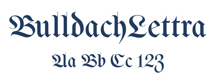 BulldachLettra Font Preview