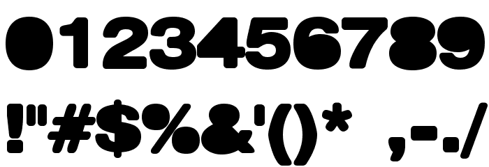 Bulldozer Font OTHER CHARS
