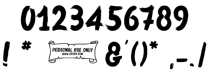 Bulldozer Font OTHER CHARS