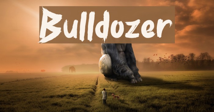 Bulldozer Font examples