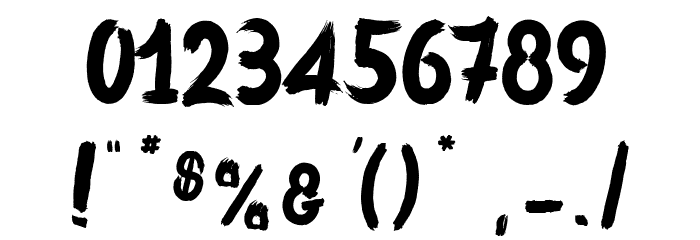 Bulldozer_PersonalUseOnly Font OTHER CHARS