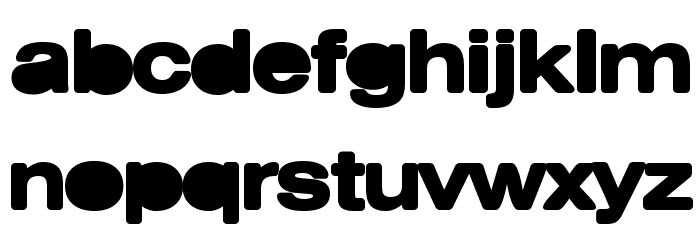 Bulldozer Font LOWERCASE