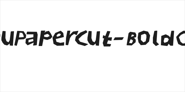 BullerBuPapercut-BoldOblique Logo