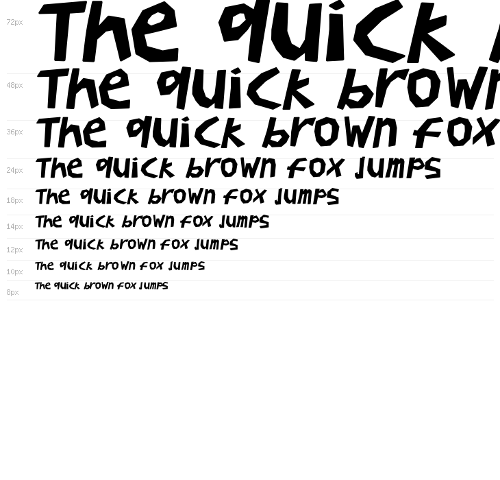 BullerBuPapercut-BoldOblique Waterfall