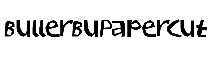 BullerBuPapercut  Скачать бесплатные шрифты