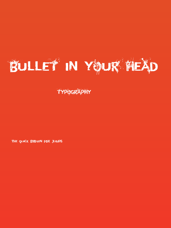 Bullet In Your Head Poster