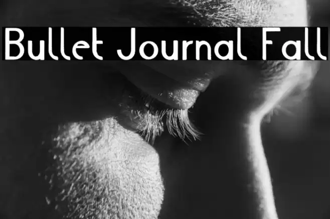 Bullet Journal Fall Font examples