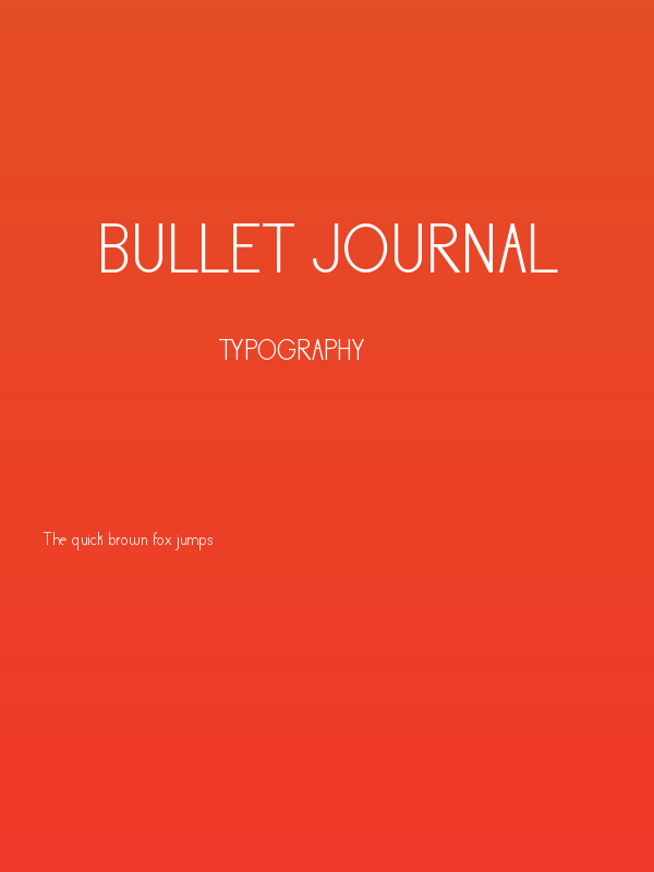 Bullet Journal Poster