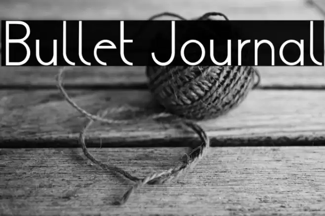 Bullet Journal Font examples