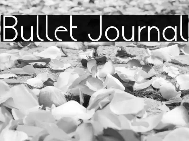 Bullet Journal Font examples