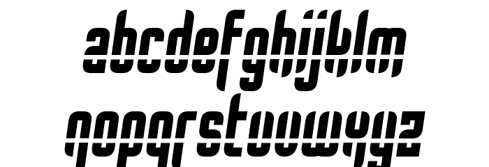 Bullet Rain Font LOWERCASE
