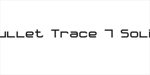 Bullet Trace 7 Solid Logo