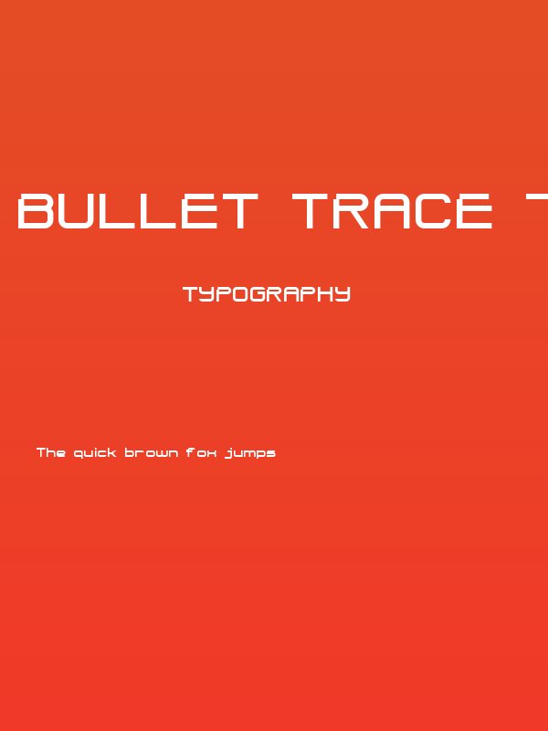 Bullet Trace 7 Solid Poster