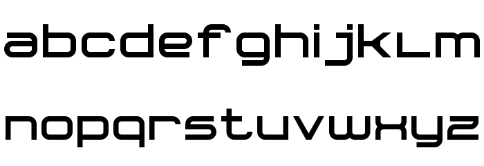 Bullet Trace 7 Solid Font LOWERCASE