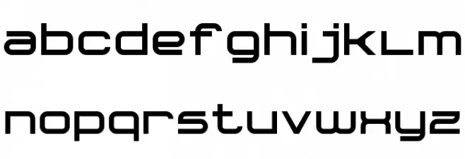 Bullet Trace 7 Solid Font LOWERCASE