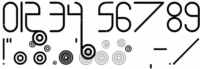 Bullet Train Font OTHER CHARS