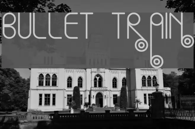 Bullet Train Font examples