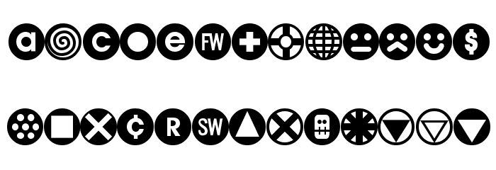 BulletBalls AOE Font LOWERCASE