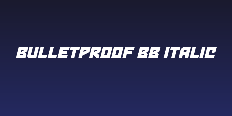 Bulletproof BB Italic Social Header