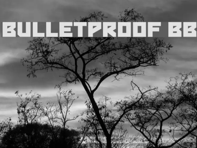 Bulletproof BB Font examples
