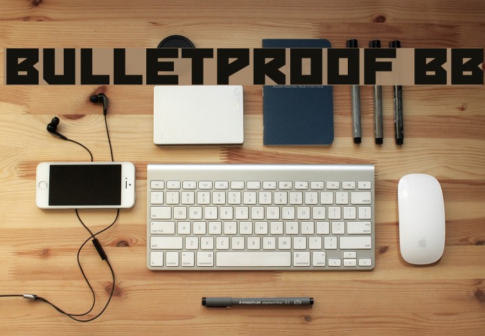 Bulletproof BB Font examples