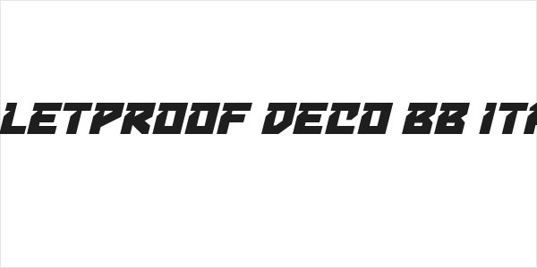 Bulletproof Deco BB Italic Logo