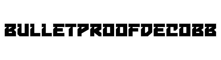 Bulletproof Deco BB फ़ॉन्ट