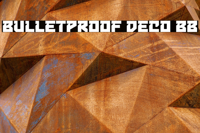 Bulletproof Deco BB फ़ॉन्ट examples