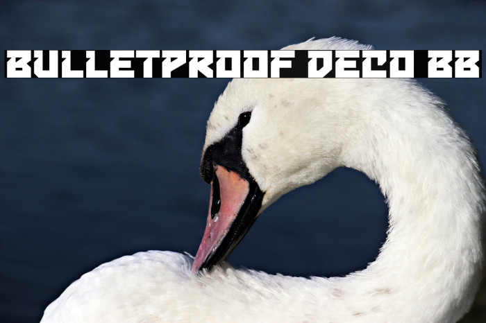 Bulletproof Deco BB फ़ॉन्ट examples