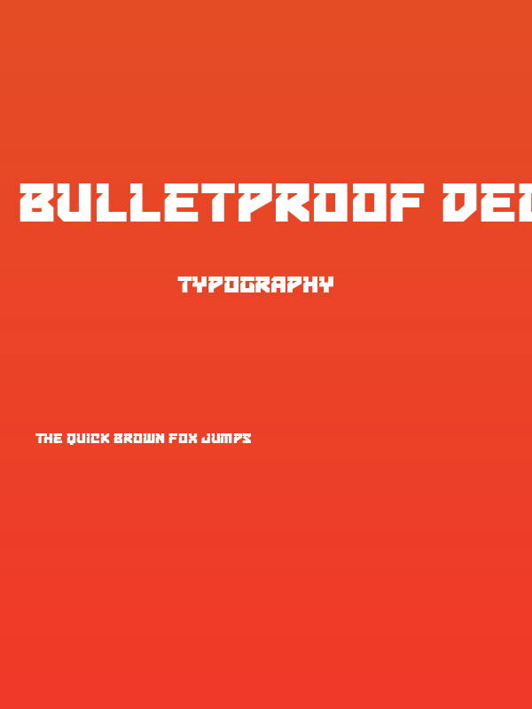Bulletproof Deco BB Poster