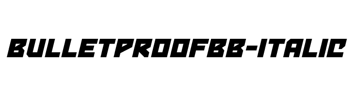 BulletproofBB-Italic  フリーフォントのダウンロード