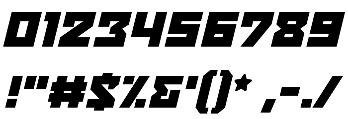 BulletproofBB-Italic Font OTHER CHARS