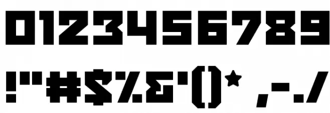 BulletproofBB Font OTHER CHARS