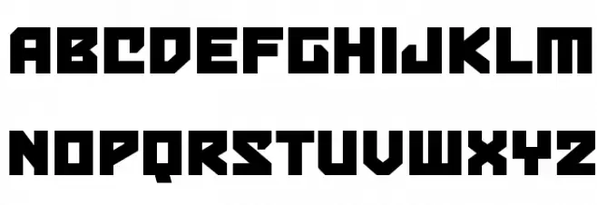 BulletproofBB Шрифта ВЕРХНИЙ