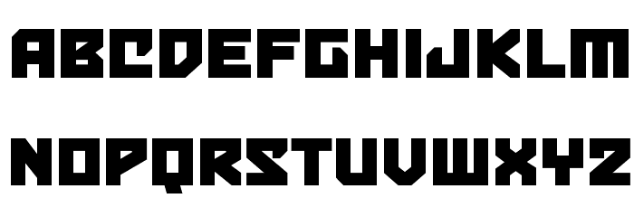 BulletproofBB Font LOWERCASE