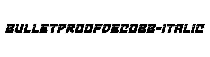 BulletproofDecoBB-Italic  免费字体下载