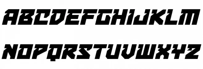 BulletproofDecoBB-Italic Font Litere mari