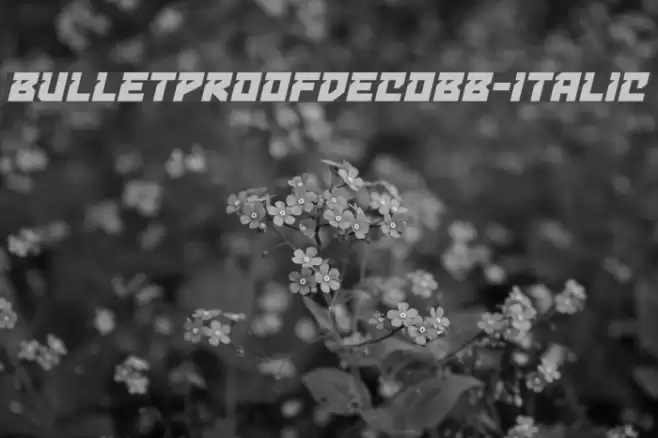 BulletproofDecoBB-Italic Fuentes examples