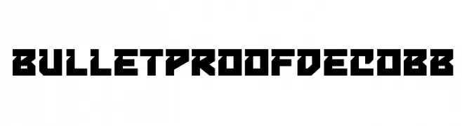 BulletproofDecoBB  Frei Schriftart Herunterladen