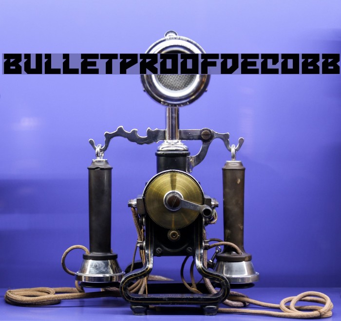 BulletproofDecoBB Font examples